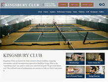 Tablet Screenshot of kingsburyclubmedfield.com